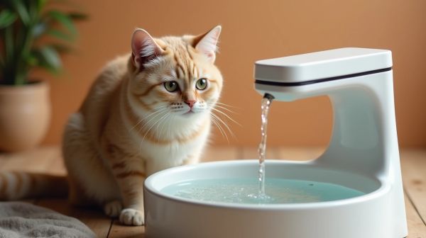 Optimisez l'hydratation de votre chat avec une fontaine à eau